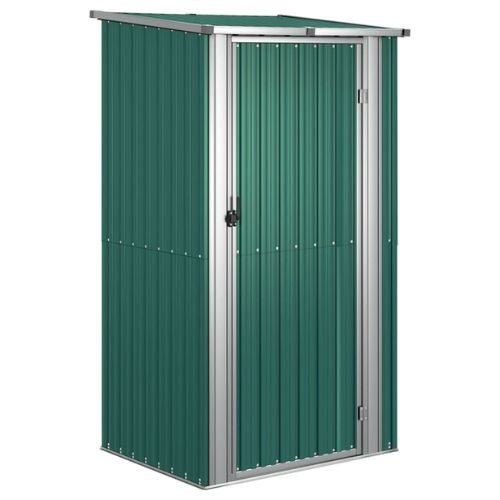 Green Galvanised Steel Garden Shed 118.5x97x209.5cm - When You're Outdoors