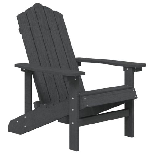 Garden Adirondack HDPE Chairs with a Table in Anthracite - When You're Outdoors