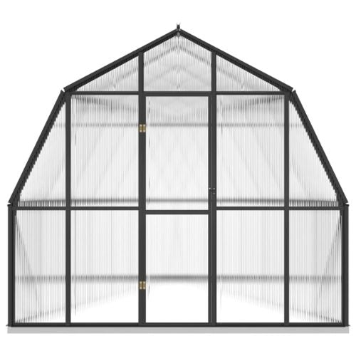 Greenhouse with Base 12.63m² Aluminium Frame in Anthracite - When You're Outdoors