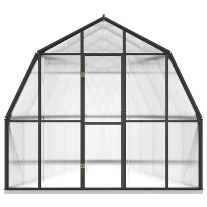 Greenhouse with Base 12.63m² Aluminium Frame in Anthracite - When You're Outdoors