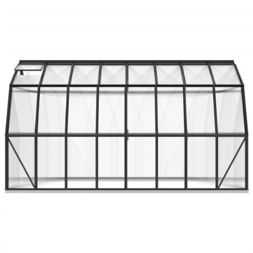 Greenhouse with Base 12.63m² Aluminium Frame in Anthracite - When You're Outdoors