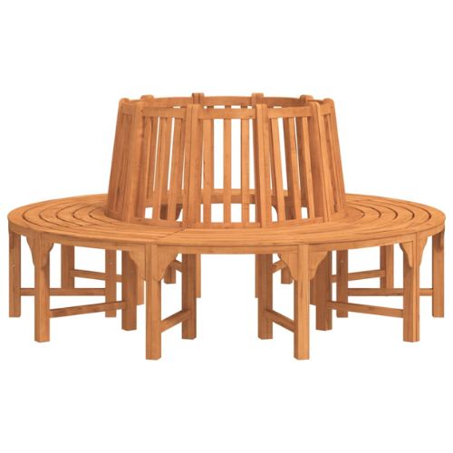 Round Solid Eucalyptus Tree Bench 2.08m - When You're Outdoors