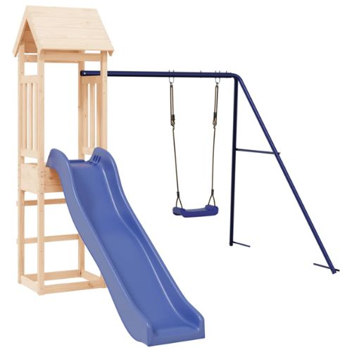 Outdoor Playset with Swing & Slide - Solid Wood Pine - When You're Outdoors