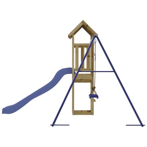 Outdoor Playset with Swing & Slide - Impregnated Wood Pine - When You're Outdoors