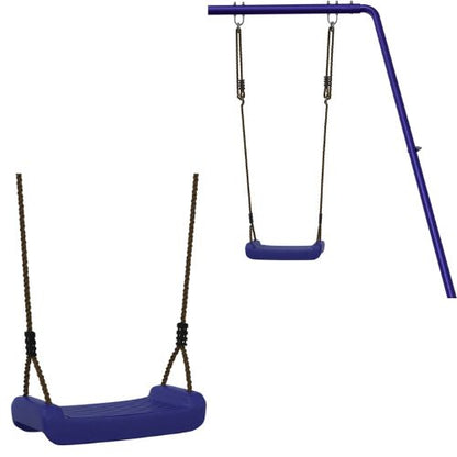 Outdoor Playset Solid with 2 Swings, Slide & Climbers - Solid Wood Pine