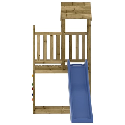 Outdoor Playset with Rock Wall and Slide Impregnated Wood Pine - When You're Outdoors