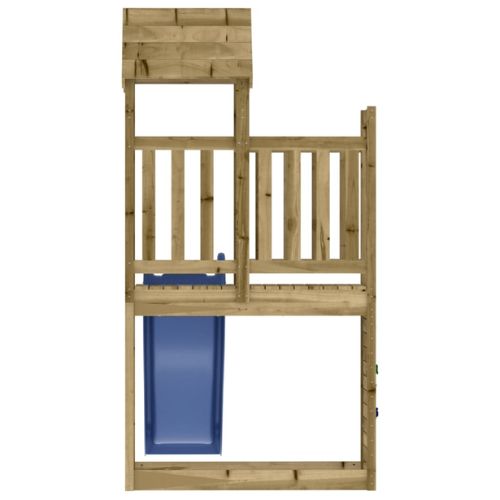 Outdoor Playset with Rock Wall and Slide Impregnated Wood Pine - When You're Outdoors