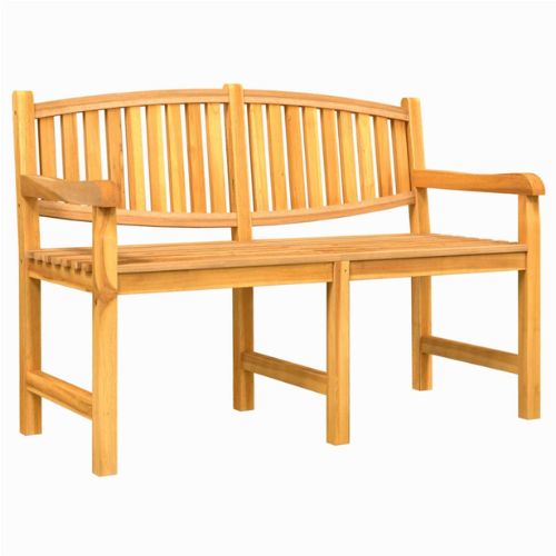 Solid Teak Wooden Garden Bench 149.5x60x90cm