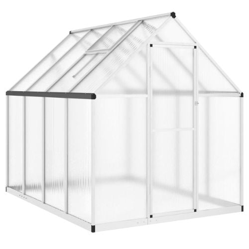 Greenhouse with a Base and Silver Aluminium Frame of 224x169x195cm - When You're Outdoors