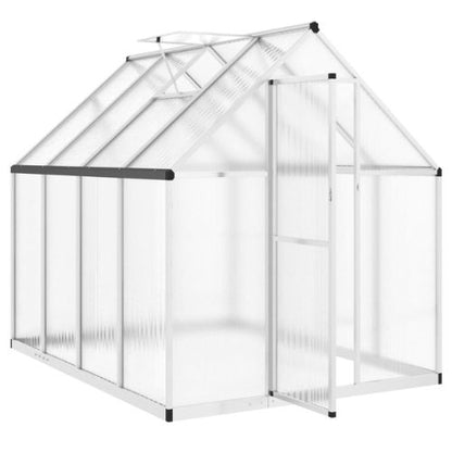 Greenhouse with a Base and Silver Aluminium Frame of 224x169x195cm - When You're Outdoors