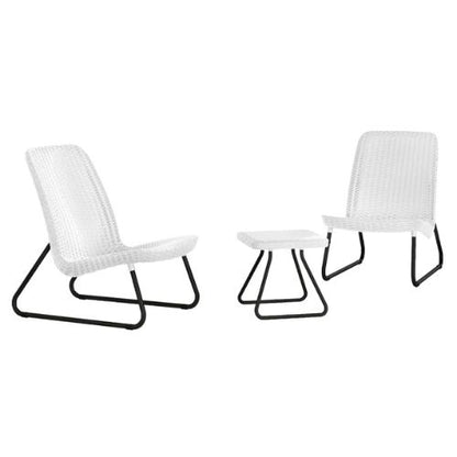 Keter Rio 3 Pieces White Patio Furniture Set - When You're Outdoors