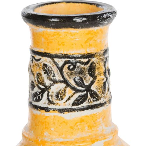 RedFire Soledad Clay Fireplace in Yellow and Black - When You're Outdoors