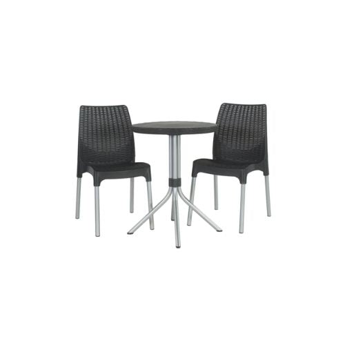 Keter Chelsea Bistro Set in Graphite Grey