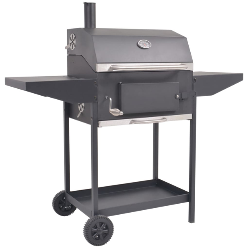 Charcoal BBQ Smoker Combination in Black - When You're Outdoors