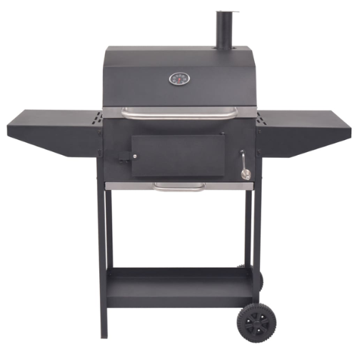 Charcoal BBQ Smoker Combination in Black - When You're Outdoors