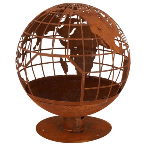 Esschert Design Fire Globe in Rust