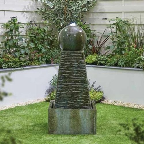 Impressions Obelisk Falls Water feature with LEDs