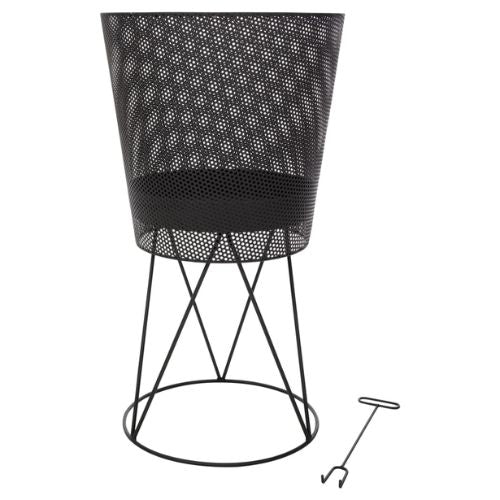 RedFire Amarillo Black Steel Fire Basket - When You're Outdoors