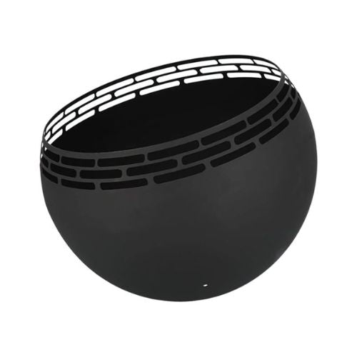 Esschert Design Fire Pit Ball Stripes in Black