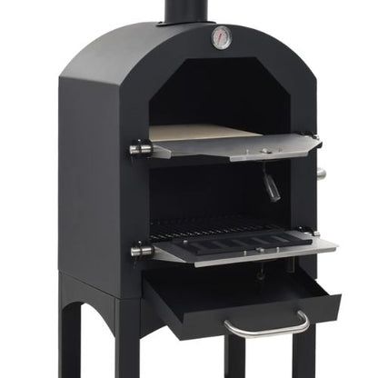 Charcoal Fired Outdoor Pizza Oven with Fireclay Stone - When You're Outdoors