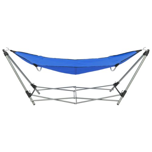 Hammock with a Foldable Stand in Blue - When You're Outdoors