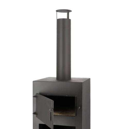 Esschert Design Terrace Stove with Pizza Oven in Black - When You're Outdoors