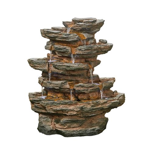 Easy Fountain Red Rock Springs Water Feature inc LEDs