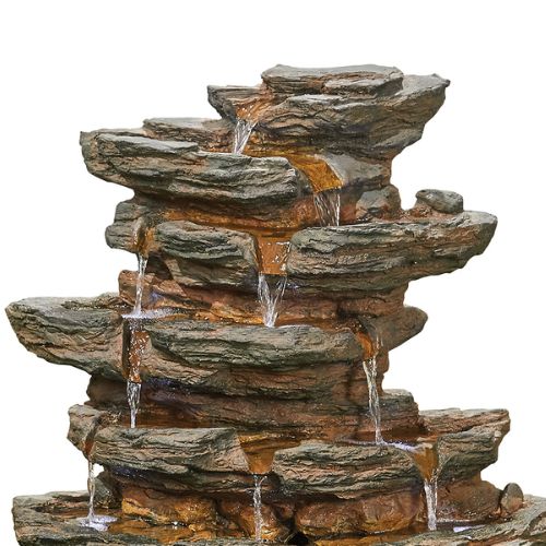 Easy Fountain Red Rock Springs Water Feature inc LEDs