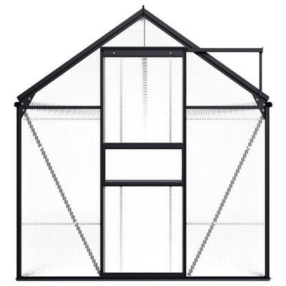 Greenhouse with 9.31 m² Base and Aluminium Frame in Anthracite - When You're Outdoors