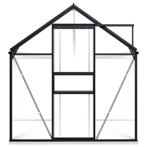 Greenhouse with a 5.89 m² Base and Aluminium Frame in Anthracite - When You're Outdoors