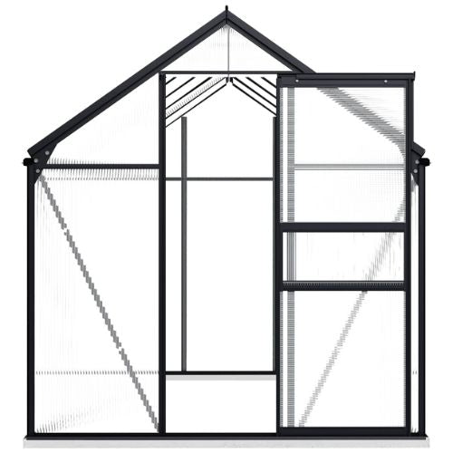 Greenhouse with a 5.89 m² Base and Aluminium Frame in Anthracite - When You're Outdoors