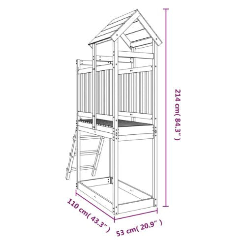 Outdoor Playset Solid Wood Pine - When You're Outdoors