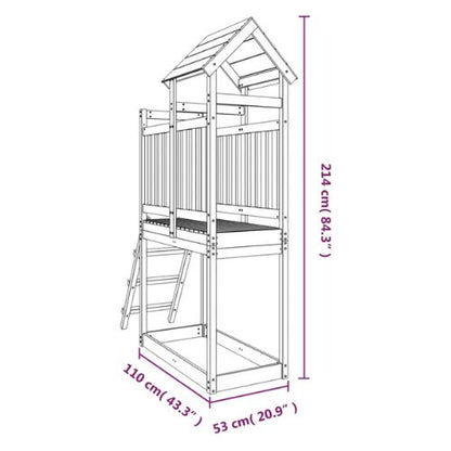 Outdoor Playset Solid Wood Pine - When You're Outdoors