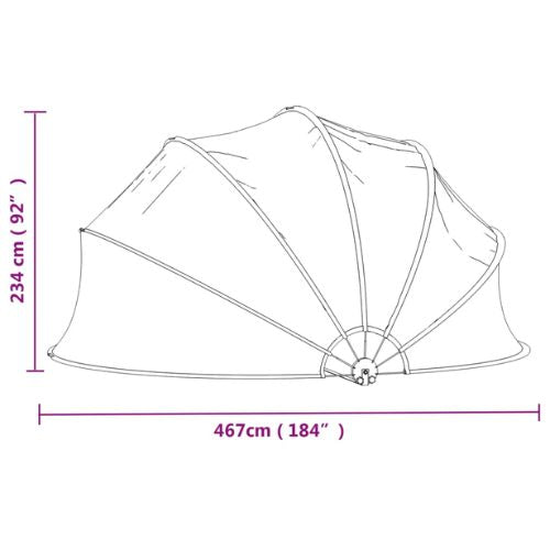 Pool Dome Round 467x234cm PVC Cover