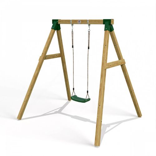 Little Rascals Wooden Single Swing Set with Swing Seat