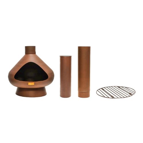 Fornax Outdoor Fireplace in Rust H132CM W52CM - When You're Outdoors