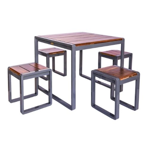 Spitalfields Square Acacia Wood 5 piece Furniture Set - When You're Outdoors