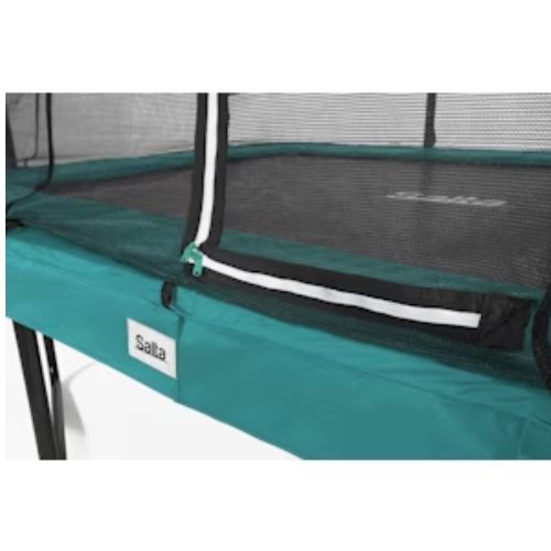 Salta, Trampoline, Comfort Edition - 214x153cm (7ftx5ft) - Rectangular Green - When You're Outdoors